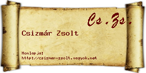 Csizmár Zsolt névjegykártya